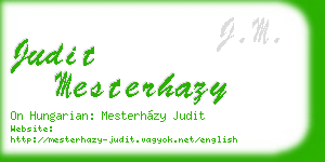 judit mesterhazy business card